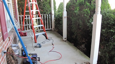 Wood rot repair completed